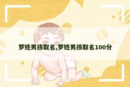 罗姓男孩取名,罗姓男孩取名100分