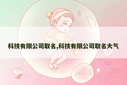 科技有限公司取名,科技有限公司取名大气